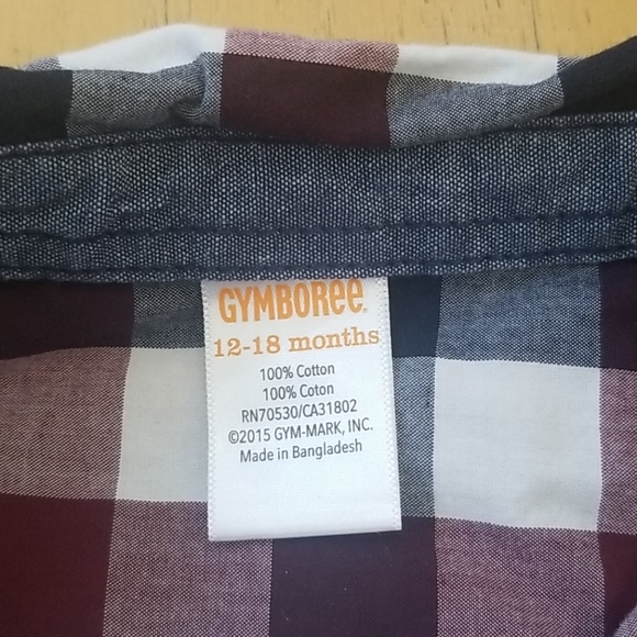 Gymboree Button Down Plaid Shirt 18 Month Bundle - Picture 11 of 11